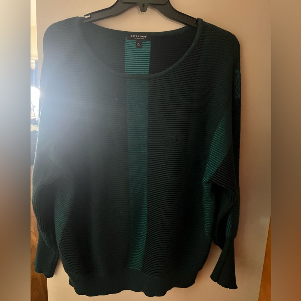 Liverpool Los Angeles Colorblock Boat Neck Sweater XL NWOT